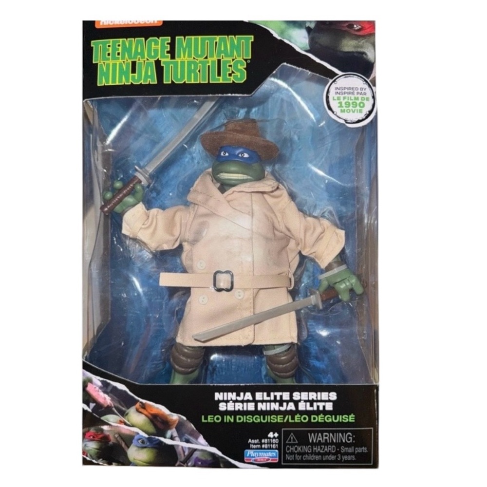 NIB Teenage Mutant Ninja Turtles Leonardo In Disguise Elite Series Figure